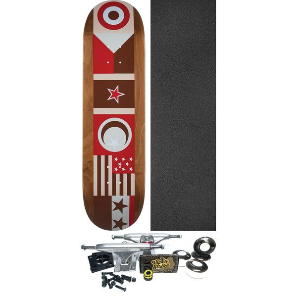Chocolate Skateboards Jordan Trahan Flags Skateboard Deck - 8.5" x 31.875" - Complete Skateboard Bundle